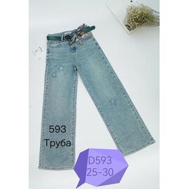 Фотография Джинсы женские D593 l.blue р.25-30 "NewJeans" недорого оптом от прямого поставщика
