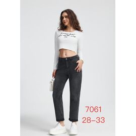 Фотография Джинсы женские 7061 d.grey р.28-33 "NewJeans" недорого оптом от прямого поставщика