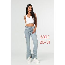 Фотография Джинсы женские 5002 l.blue р.26-31 "NewJeans" недорого оптом от прямого поставщика
