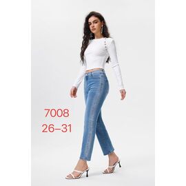 Фотография Джинсы женские 7008 l.blue р.26-31 "NewJeans" недорого оптом от прямого поставщика