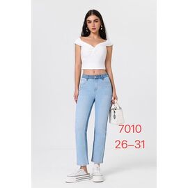Фотография Джинсы женские 7010 l.blue р.26-31 "NewJeans" недорого оптом от прямого поставщика