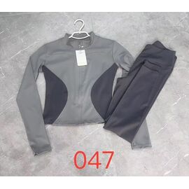Фотография Костюм спортивный женский тёплый 047 grey р.S-XL "NewJeans" недорого оптом от прямого поставщика