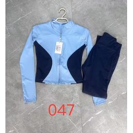 Фотография Костюм спортивный женский тёплый 047 l.blue р.S-XL "NewJeans" недорого оптом от прямого поставщика