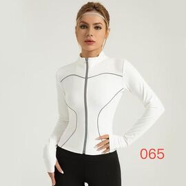 Фотография Кофта спортивная женская 065 white р.S-XL "NewJeans" недорого оптом от прямого поставщика