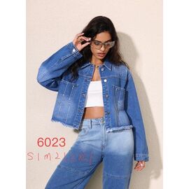 Фотография Куртка женская демисезонная 6023 blue р.S-XL "NewJeans" недорого оптом от прямого поставщика