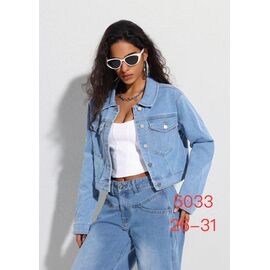 Фотография Куртка женская демисезонная 5033 l.blue р.26-31 "NewJeans" недорого оптом от прямого поставщика