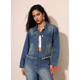 Фотография Куртка женская демисезонная 6027 blue р.S-XL "NewJeans" недорого оптом от прямого поставщика