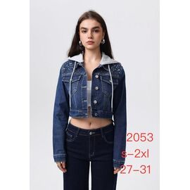 Фотография Куртка женская демисезонная 2053 navy р.S-2XL "NewJeans" недорого оптом от прямого поставщика