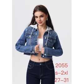 Фотография Куртка женская демисезонная 2055 blue р.S-2XL "NewJeans" недорого оптом от прямого поставщика