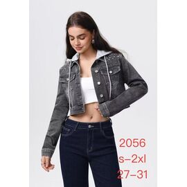 Фотография Куртка женская демисезонная 2056 grey р.S-2XL "NewJeans" недорого оптом от прямого поставщика