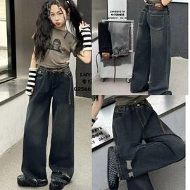 Фотография Джинсы детские на девочку 256613 grey р.26-30 "Meloria" недорого оптом от прямого поставщика