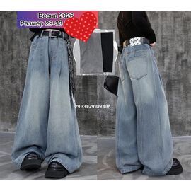 Фотография Джинсы детские на девочку 29109 grey р.29-33 "Meloria" недорого оптом от прямого поставщика