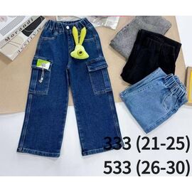 Фотография Джинсы детские на девочку 333 grey р.21-25 "Meloria" недорого оптом от прямого поставщика