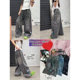 Фотография Джинсы детские на девочку 6053 black р.130-170 "Meloria" недорого оптом от прямого поставщика