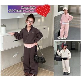 Фотография Костюм детский спортивный на девочку 97020 pink р.110-150 "Meloria" недорого оптом от прямого поставщика