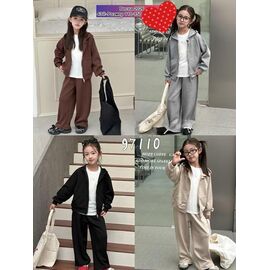 Фотография Костюм детский спортивный на девочку 97110 grey р.110-150 "Meloria" недорого оптом от прямого поставщика