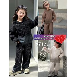 Фотография Костюм детский спортивный на девочку 97132 brown р.110-150 "Meloria" недорого оптом от прямого поставщика