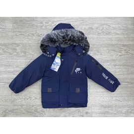 Курка дитяча зимова на хлопчика NW100-027 navy р.4-8 "MirWear kids" недорого оптом від прямого постачальника