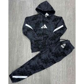 Костюм дитячий спортивний теплий на хлопчика NW123-1040-3 black-grey р.13-17 "MirWear kids" недорого оптом від прямого постачальника