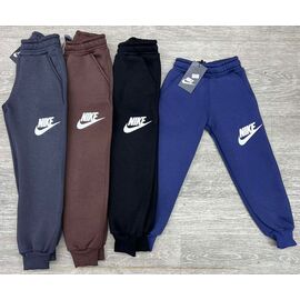 Штани дитячі спортивні зимові на хлопчика NW192-1001-1 grey-white р.5-8 "MirWear kids" недорого оптом від прямого постачальника