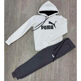 Костюм дитячий спортивний теплий на хлопчика NW219-1041-1001-2 white-grey р.9-13 "MirWear kids" недорого оптом від прямого постачальника