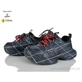 Фотография Кроссовки детские модные Весна/осень A871305 black (7 пар р.31-37) "Clibee-Doremi" недорого оптом от прямого поставщика