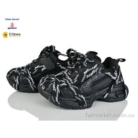 Фотография Кроссовки детские модные Весна/осень A250662 black (7 пар р.31-37) "Clibee-Doremi" недорого оптом от прямого поставщика