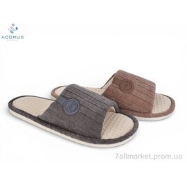 Фотография Тапки мужские домашние Весна/осень 25-48 mix (12 пар р.46-52) "Acorus" недорого оптом от прямого поставщика