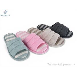 Фотография Тапки женские для дома Весна/осень 25-59 mix (10 пар р.36-45) "Acorus" недорого оптом от прямого поставщика