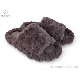 Фотография Тапки мужские домашние Весна/осень V2 brown (6 пар р.37-41) "Acorus" недорого оптом от прямого поставщика