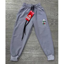 Штани дитячі спортивні на хлопчика NW358-273-1 l.grey р.4-8 "MirWear kids" недорого оптом від прямого постачальника
