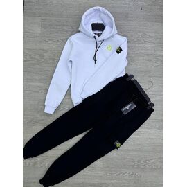 Костюм дитячий спортивний теплий на хлопчика NW75-1000-1006-2 white р.9-13 "MirWear kids" недорого оптом від прямого постачальника