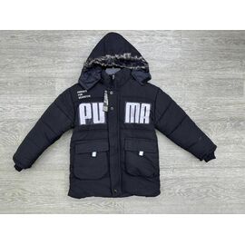 Курка дитяча зимова на хлопчика NW97-220 black р.6-12 "MirWear kids" недорого оптом від прямого постачальника