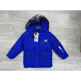 Курка дитяча зимова на хлопчика NW98-027 blue р.4-8 "MirWear kids" недорого оптом від прямого постачальника