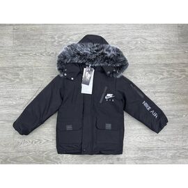 Курка дитяча зимова на хлопчика NW99-027 black р.4-8 "MirWear kids" недорого оптом від прямого постачальника