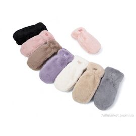 Фотография Варежки для женщин Зима M2-2 mix (12 шт. р.сетка One size) "TUZZI" недорого оптом от прямого поставщика