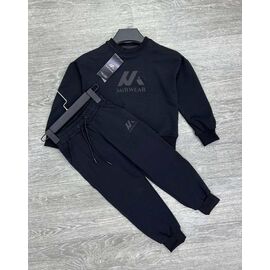 Фотография Костюм детский спортивный на мальчика MR606-222-1 black р.4-8 "MirWear kids" недорого оптом от прямого поставщика