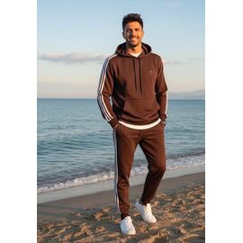 Костюм спортивний чоловічий ZW1165 brown р.46-54 "Zalov" недорого оптом від прямого постачальника