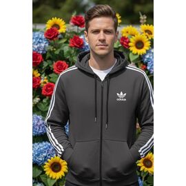 Кофта спортивна чоловіча ZW1166 d.grey р.46-54 "Zalov" недорого оптом від прямого постачальника