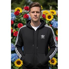 Кофта спортивна чоловіча ZW1169 black р.46-54 "Zalov" недорого оптом від прямого постачальника