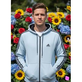 Кофта спортивна чоловіча ZW1170 l.blue р.46-54 "Zalov" недорого оптом від прямого постачальника