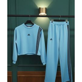 Фотография Костюм спортивный женский тёплый ZW1182 l.blue р.S-L "Zalov" недорого оптом от прямого поставщика