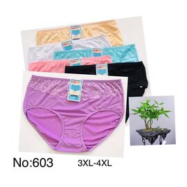 Фотография Трусы женские 603 mix р.3XL-4XL "Алия" недорого оптом от прямого поставщика