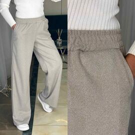 Штани жіночі утеплені 6052 beige р.42-54 "LINDA" недорого оптом від прямого постачальника