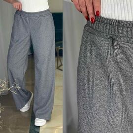 Штани жіночі утеплені 6052 grey р.42-54 "LINDA" недорого оптом від прямого постачальника