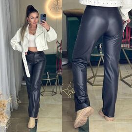 Жіночі штани 6057 black р.42-48 "LINDA" недорого оптом від прямого постачальника