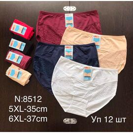 Фотография Трусы женские 8512 mix р.5XL-6XL "Алия" недорого оптом от прямого поставщика