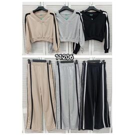 Фотография Костюм спортивный женский тёплый 11206 beige р.S-XL "LOOK" недорого оптом от прямого поставщика