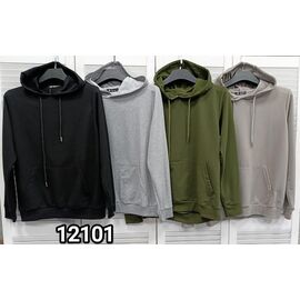 Фотография Худи мужской 12101 black р.M-2XL "LOOK" недорого оптом от прямого поставщика