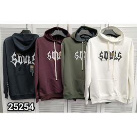 Фотография Худи мужской 25254 black р.M-2XL "LOOK" недорого оптом от прямого поставщика